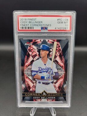 2018 Topps Finest Cody Bellinger Cornerstones FC-CB PSA 10 Gem Mint